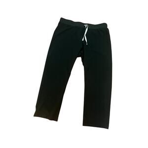 EUC Figs black w gray drawstring scrub pants sz XL Petite nurse medical